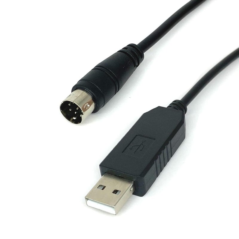 Teykst كابل محول USB إلى Mini Din بطول 6 أقدام مع شريحة FT232RL، موصل ذكر 8 دبابيس، كابل واجهة صوت CT-62 لراديو Yaesu طراز FT-100، FT-817، FT-857، FT-897 - Image 1